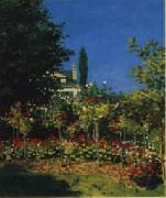 Claude Monet Flowering Garden Sweden oil painting artist